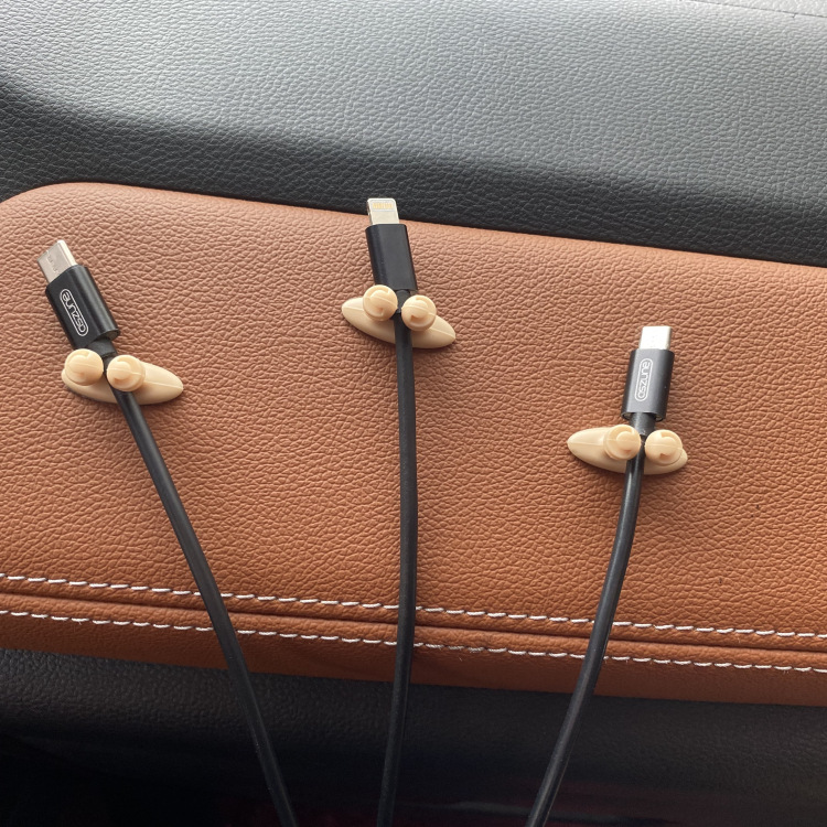 Car Charging Cable Clamp Self Stick Wire Organizer Line Cable Clip Office Network Cable Retainer Usb Charger Cable Holder 2022