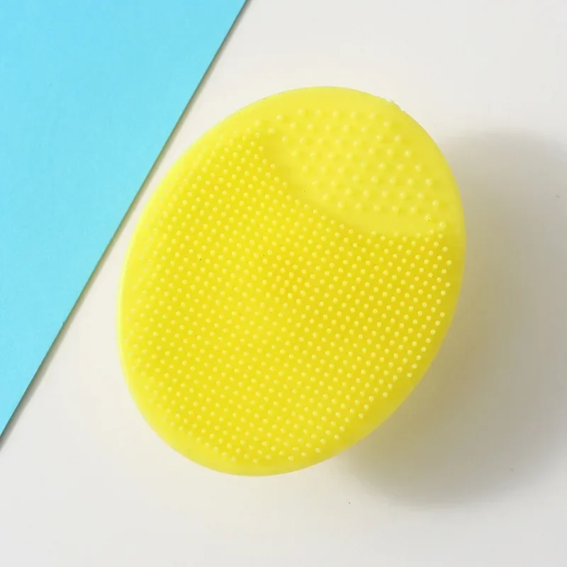Gezichtsborstel Zachte siliconen Handmatige reiniger en stimulator - Exfoliërende gezichtsscrubber voor dames en heren: Rood
