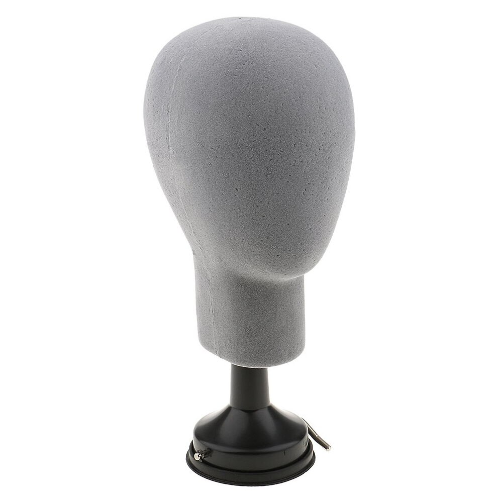 37cm Bodemplaat Piepschuim Mannequin Hoofd Model Pruiken Caps Glazen Display Stand Houder Maken Styling Model Oefenpop Hoofd !