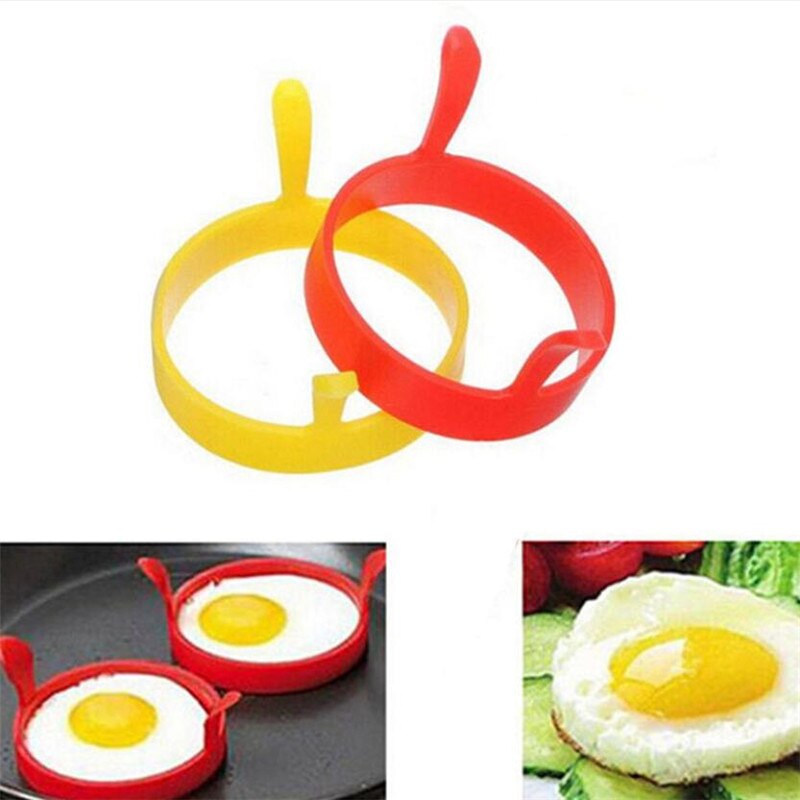 2 pz colazione frittata stampi per uova fritte cibo grado anello per uova in silicone pancake cottura strumenti fai da te friggere stampi per uova gadget da cucina