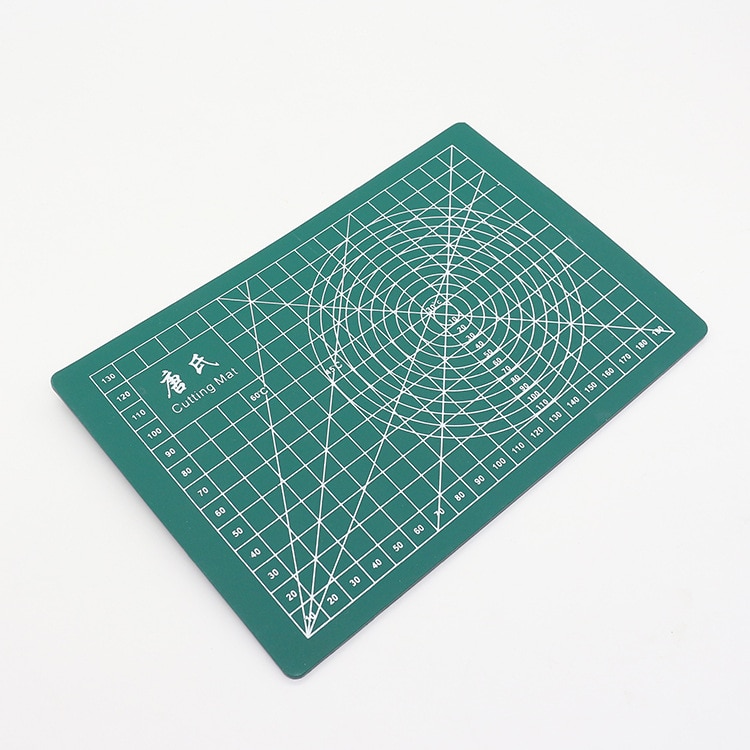 Tapis de découpe de Sculpture A5, lignes à grille auto-réparatrice, modèle artisanal parfait pour le Quilting, la couture et l'art, joint de tampon en PVC: green