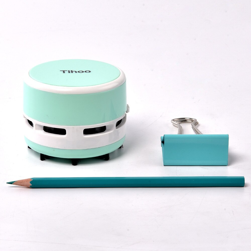 Desk Set Mini Vacuum Cleaner Portable Keyboard Cleaner Office Rubber Dust Collector Classroom Office School Supplies