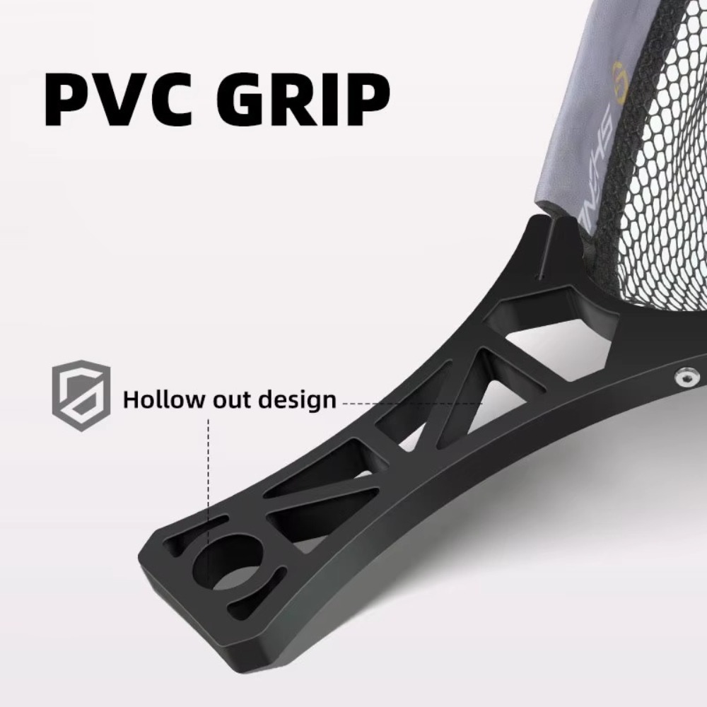 Rete da pesca portatile in tessuto nano maglia Testa anti-gancio Approfondimento Guadino da pesca Accessori per attrezzi da pesca neri