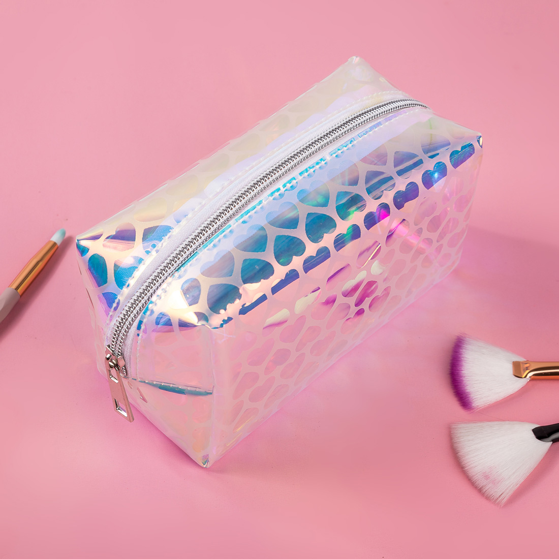 Miyahouse Quicksand maquillage sac Laser Sequin femmes fermeture éclair cosmétique organisateur stockage voyage Portable beauté lavage pochette étui sac: 6007-4