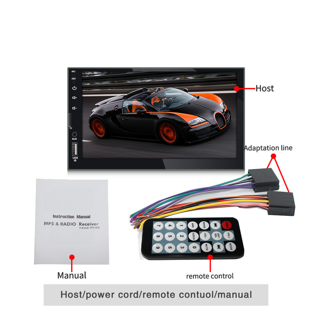 Reproductor de MP4 para coche, MP5 multimedia, reproductor de mp5 para coche OMESHIN, 2 Din, mp5, retráctil, automotriz, dvd, Bluetooth, pantalla estéreo, Bluetooth 7080b Jun13