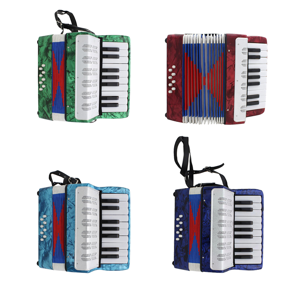 17-Key 8 Bass Piano Accordion w/ Straps Educational Music Instrument