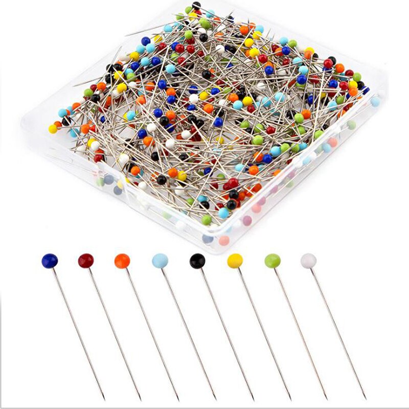 Sewing Pins 38mm Glass Ball Head Push Quilting Pins For Jewelry DIY Sewing Tool