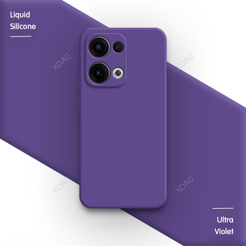 Carcasă oficială de telefon pentru oppo reno 13, reno 13 pro  f 13f s 13fs fs 5g, silicon lichid moale, 13 pro, husă spate simplă, de bază: Verde armată / Pentru iphone 13 pro