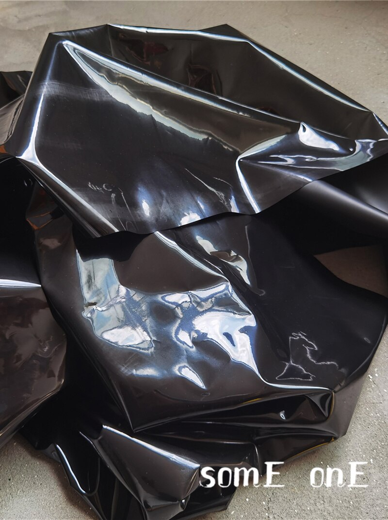 Opaque TPU Fabric Black White PVC Waterproof DIY Raincoat Background Decor Bags Plastic Clothes Fabric