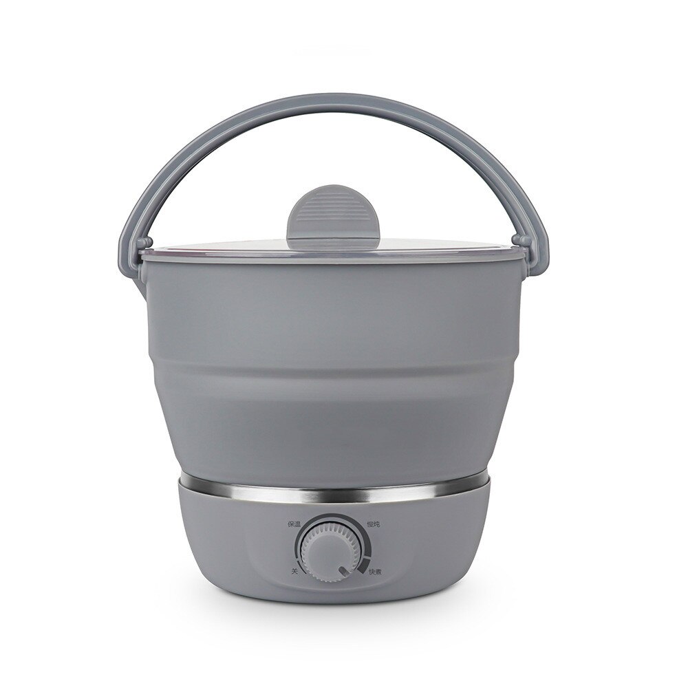 Wielofunkcyjne przenośne elektryczne patelni mini gorący kociołek makaron ryżowar składany kemping jajko parowiec patelnia garnek robić zupy 110V/220V