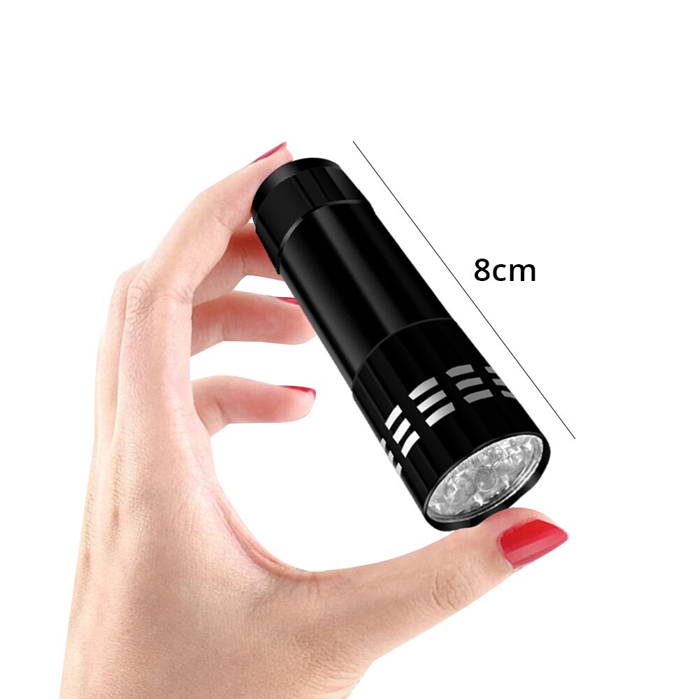 9 LED Flashlight Ultra Light 3 x AAA Battery Bright Torch Powerful Portable Waterproof Torch Aluminum Emergency Hand Light Lamp