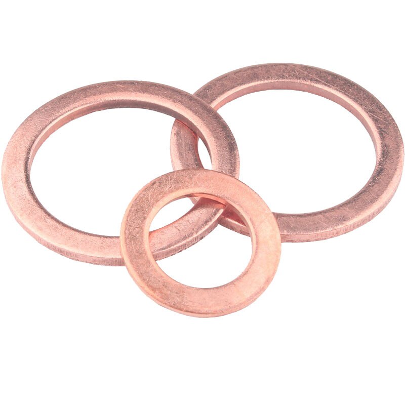 M3 M4 M5 M6 M7 M8 M10 Dikte 0,1 mm 0,2 mm 0,3 mm 0,5 mm Dun Koperen Ring Vulring Vlakke Ring Pakking Ringen Afdichting Vlakke Ringen(M6x12 20PCS,Thickness 0.2mm