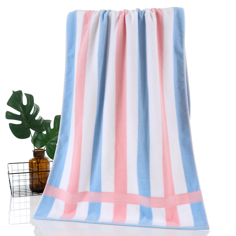 Luxury Hotel Spa Bath Towel Turkish Cotton Bath Towels Natural Ultra Absorbent Eco-Friendly Beach towel Bathroom Sets For home: Pink