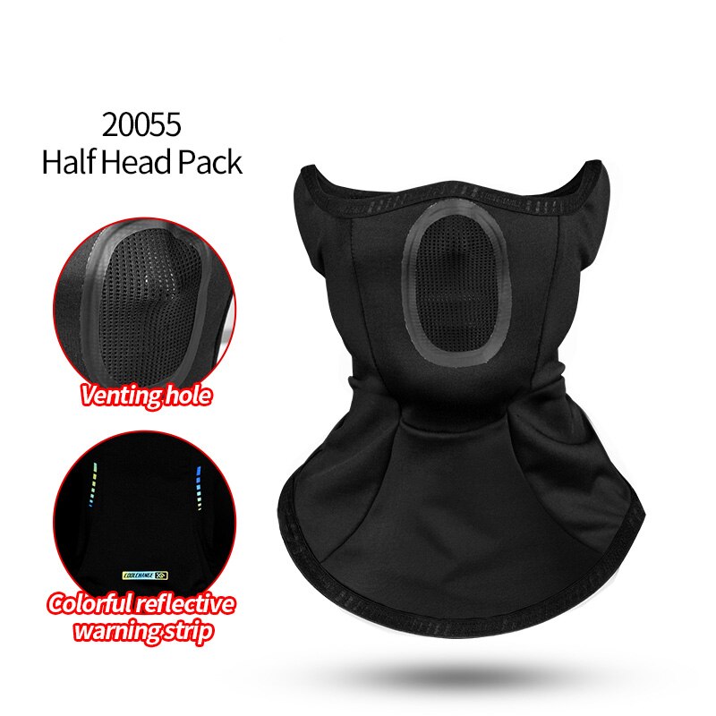CoolChange Bicycle Mask Windproof Thermal Warm Winter Sports Cycling Half Face Mask Thick Ear Protection MTB Bike Face Mask: 20055
