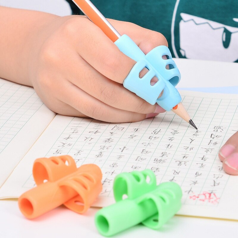 3PCS 3-finger Pen Grip Writing Posture Corrector For Primary School Student School Supplies