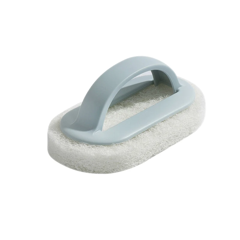 Handvat Reinigingsborstel Spons Muur Glas Spons Douche Badkamer Keuken Pot Afwassen Reinigingsborstel