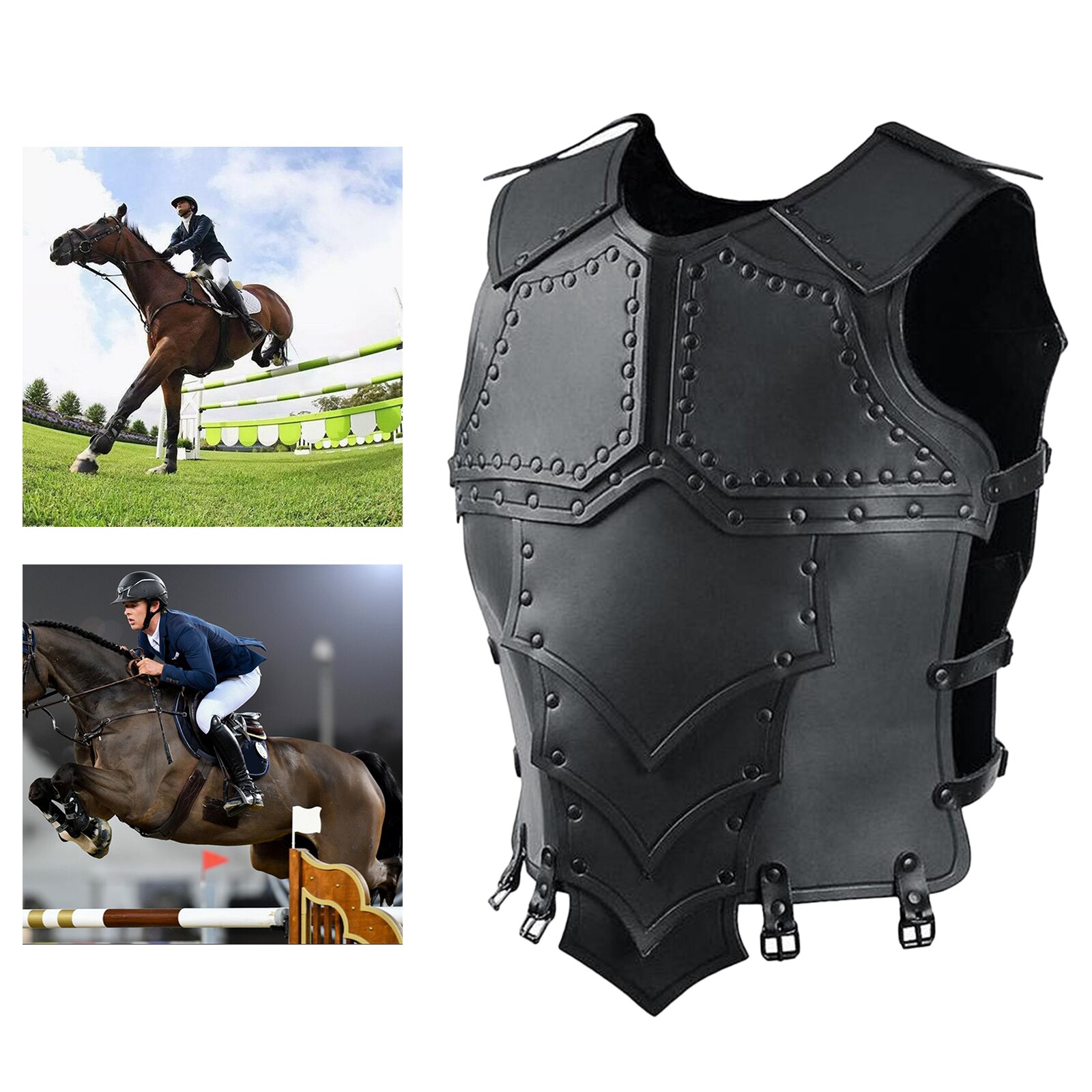 Ridevest, beskyttervest til ridning | ridetræning vest for kropssikkerhedsvest til unisex voksne, m