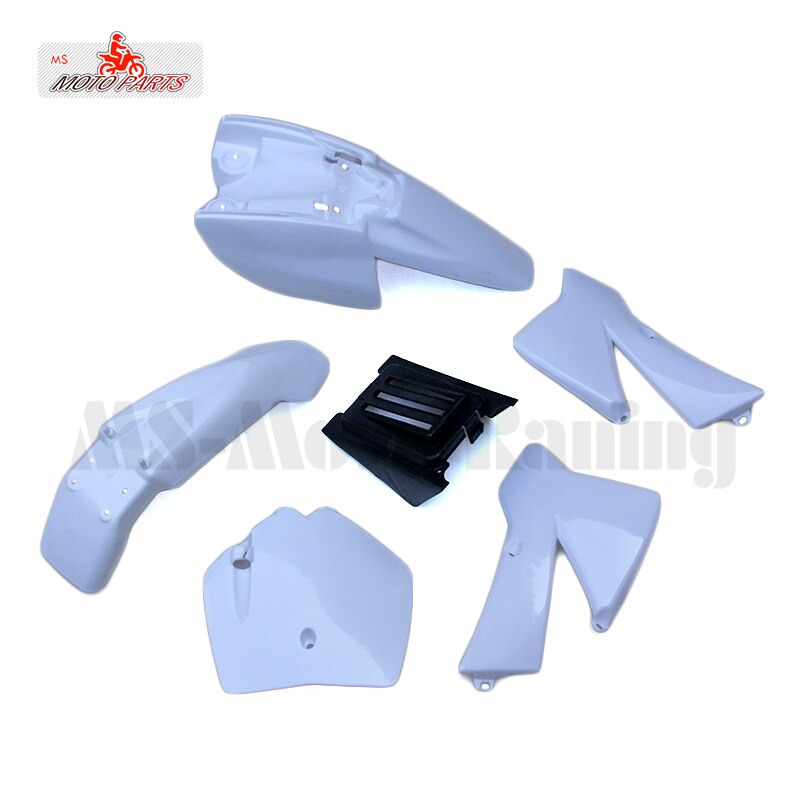 Ktm Sx 50CC 50 50SX Plastics Cover Zetel Tank Kit Oranje KTM50 Senior Junior Jr Sr 37cc Waterkoeling motor Bike: WHITE