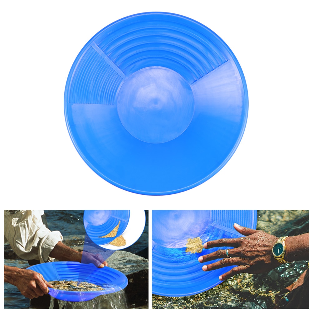 Plastic Gold Pan Basin Nugget Mining Pan Dredging Prospecting River Tool Wash Gold Panning Equipment