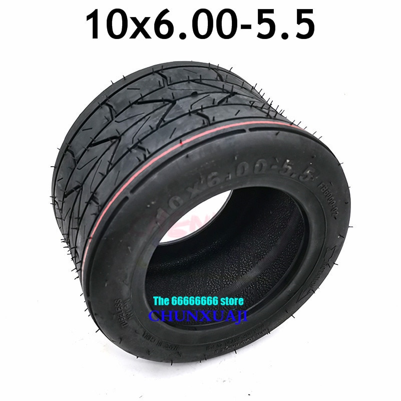 tubeless tire 10*6.00-5.5 tire motorcycle vacuum Road electric scooter motor tube 10 inch widened tire 10x6.00-5.5