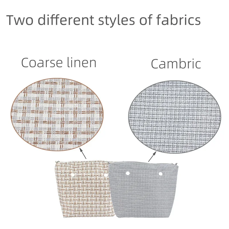 Tanqu Classic Mini Linnen Canvas Organizer Stof Binnenvoering Inzetstuk Voor Obag Mini O Tas Dames Handtas Accessoire