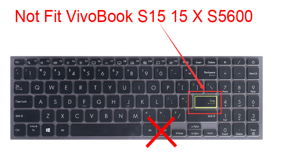 15.6 inch Silicone Keyboard Protector Cover Skin For ASUS VivoBook 15 X515MA X515EP X515JP X515JF X515J X515 MA EP JP JF J