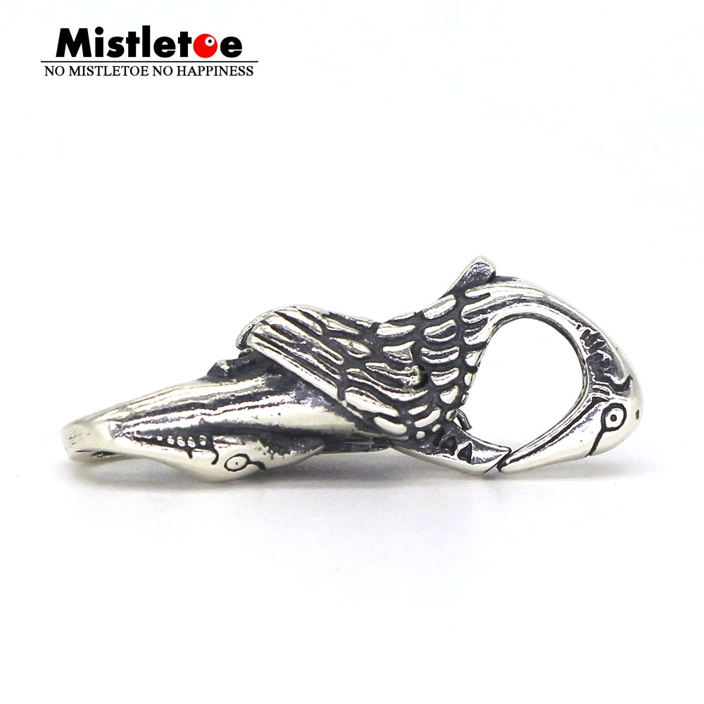 Mistel Echtem 925 Sterling Silber Himmel Kran Schloss Hummer Verschluss Fit Europäischen Troll Armband Schmuck