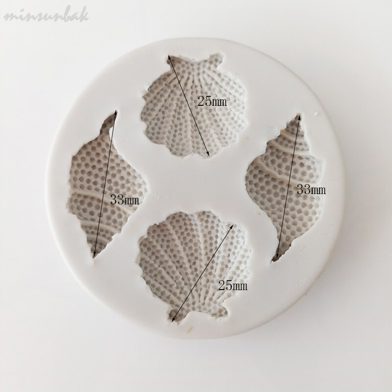 minsunbak Shell Conch Fondant Cake Silicone Mold Ocean Series DIY Chocolate Candy Baking Tools Sugarcraft