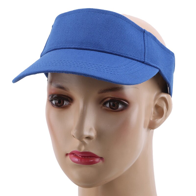 Verstelbare zonnehoed voor buiten, dames, zonnebrandcrème, zomersport, tennis, petten, dames, reizen, strand, lege hoge hoeden, unisex: Marine