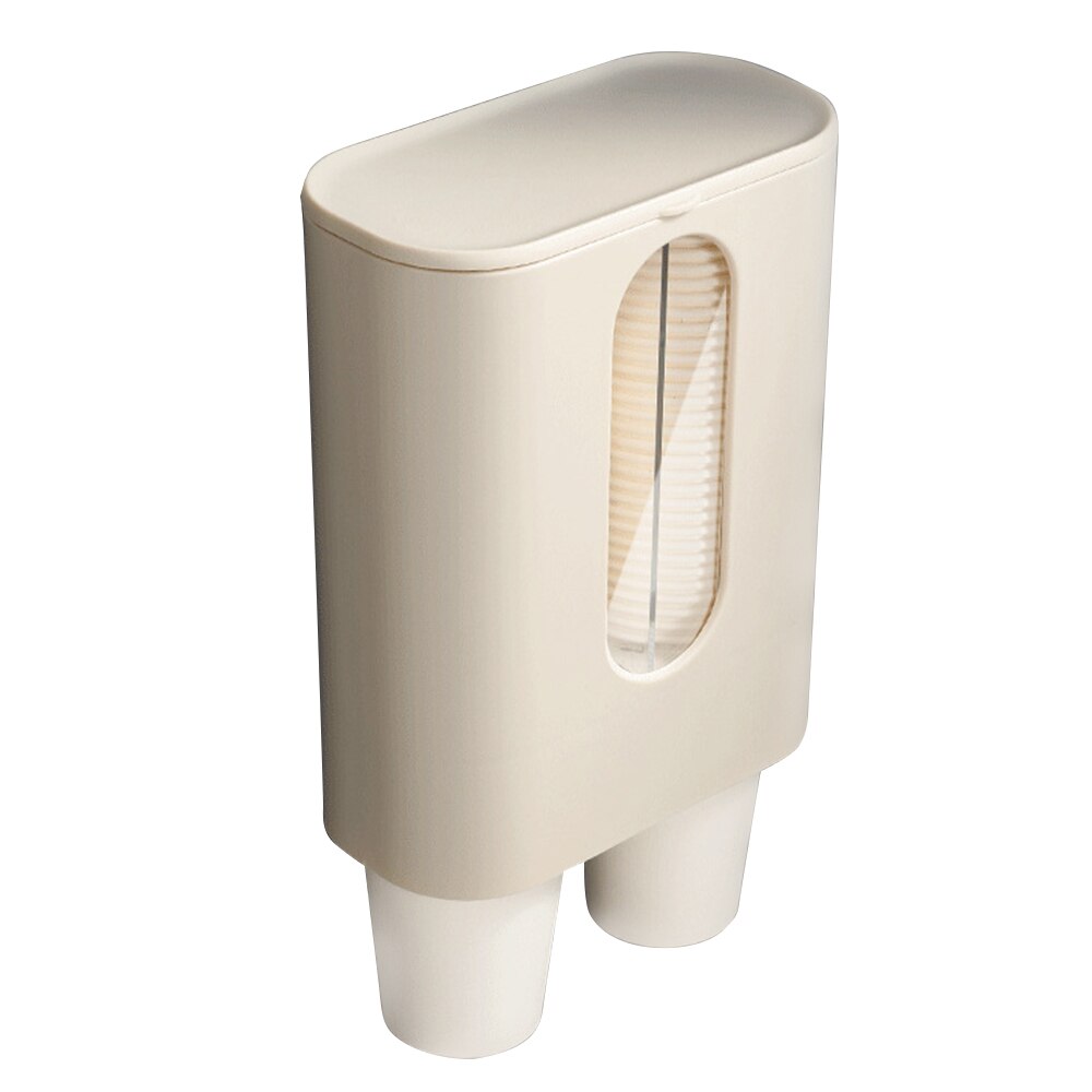 Wegwerp glazen frame automatische beker papieren beker hangende wandtype huishoudelijke waterdispenser plastic bekerhouder de plank: 04