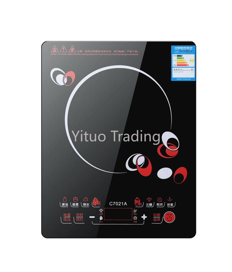 Cocina de Inducción inteligente de un solo cabezal para el hogar, fogón táctil de inducción ultrafina de alta potencia, ahorro de energía, 2100W