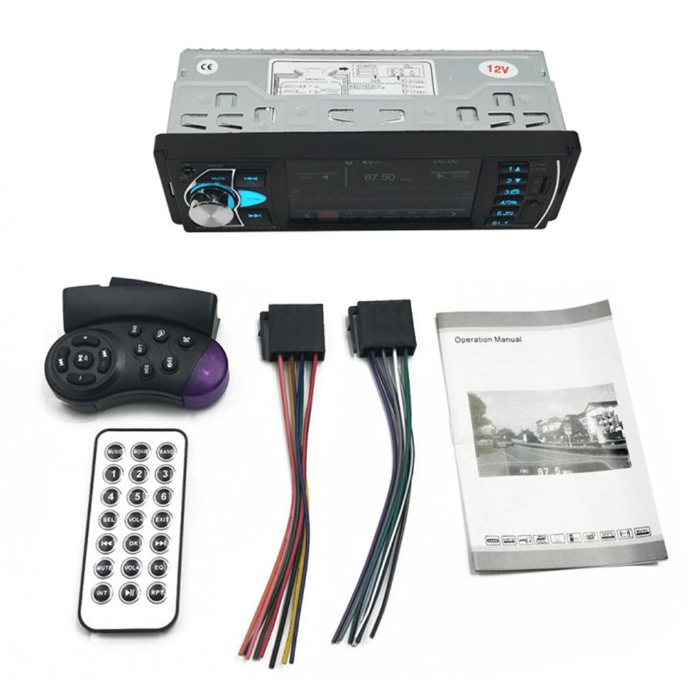 4022D 4,1 "1 Din coche Radio Audio estéreo USB AUX FM manos libres para el coche MP5 Tarjeta de jugador U disco Radio invertir reproductor de Radio