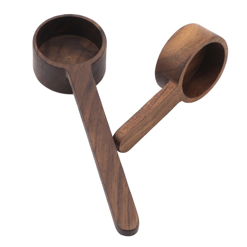 8g/10g Walnut Wooden Measuring Spoon Scoop Coffee Beans Bar Kitchen Home Baking Tool Measuring Cup Measuring Tools For Kitchen