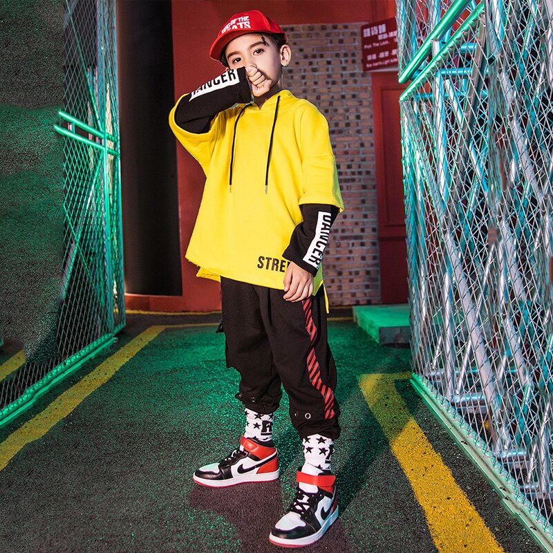 Ballroom Moderne Dans Kleding Hip Hop Dance Kostuums Voor Jongens Street Dance Show Slijtage Prestaties Rave Kleding DQS3631