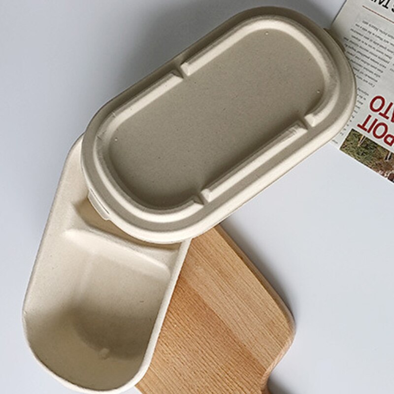 10pcs Disposable Lunch Box Eco-Friendly Lunch Box Food Container Vegetable Salad Takeaway Packing Box Microwave Lunch Boxes