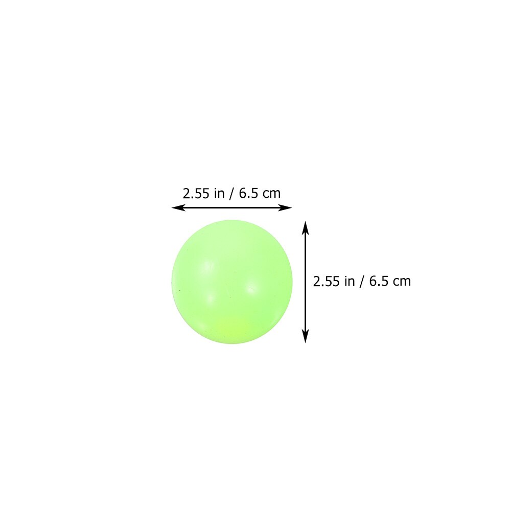 4Pcs 45mm 65mm Fluorescent Soft Bouncy Target Ball Sticky Ball Decompression Ball Stress Ball Toy for Ceiling for Wall