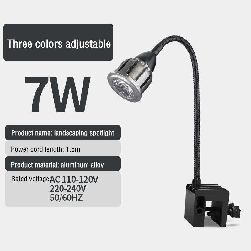 Projecteur LED à 3 couleurs avec télécommande COB, éclairage à spectre complet pour aménagement paysager d&#39;aquarium, pour la plantation de petits réservoirs et la décoration: 8