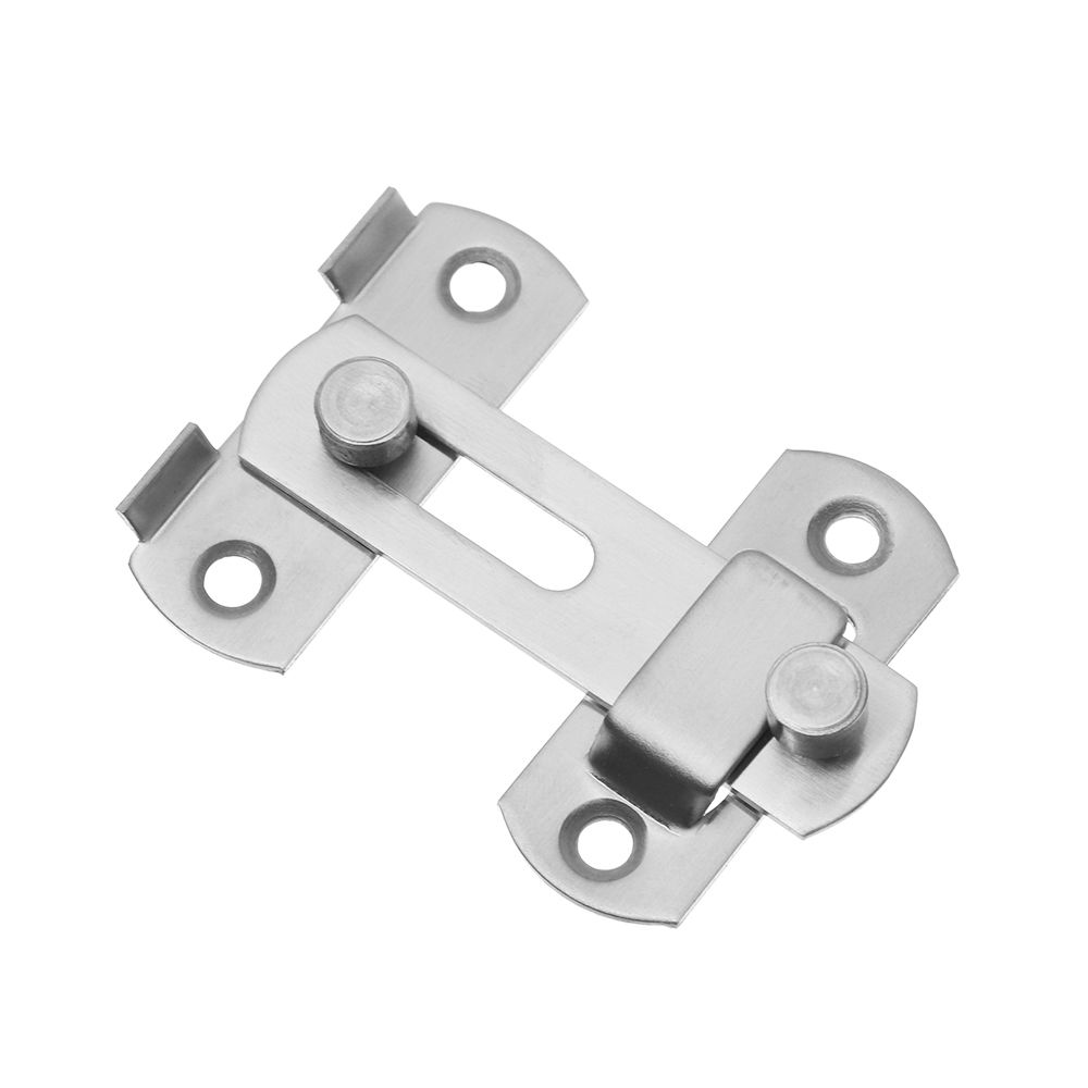 Stainless Steel Straight Lock Buckle Security Hasp Door Bolt Cabinet Catches Window Catch Lock Silent Gate Buckle Padlock Clasp