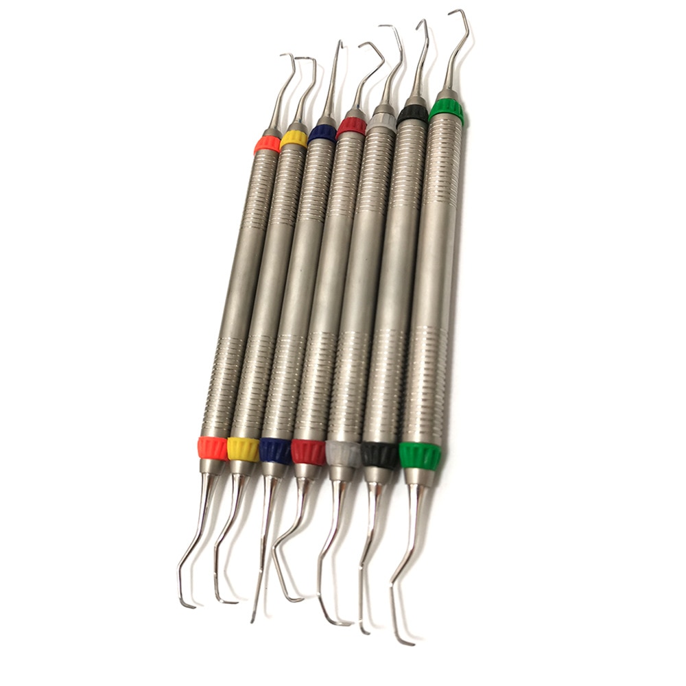 Dental tann rengjøring scaler dental gracey curette periodontal bein curettes perio dental instrument verktøy hånd bruk