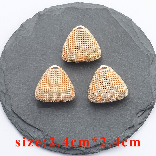 YEGUI M831, accessori dei monili, 18k oro placcato, 0.3 micron, ciondolo fai da te, fatto a mano, fascini, fascini di diy orecchini, monili che fanno, 6 pz/lotto: M83105