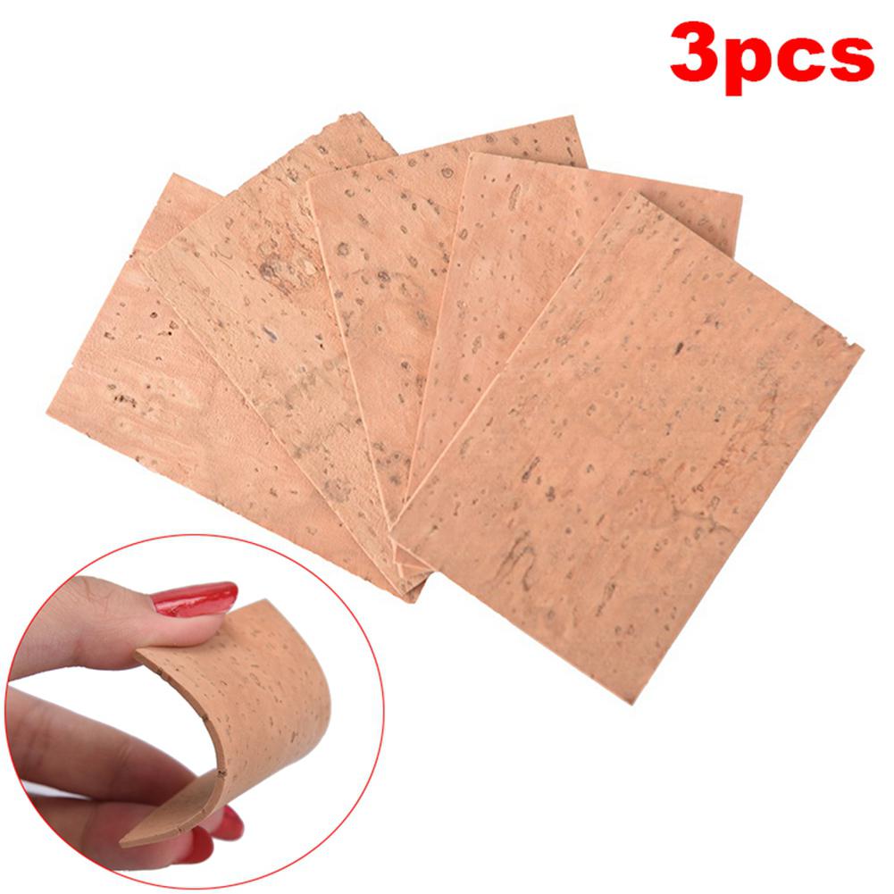 3 STUKS 60*40*2mm Natuurlijke Saxofoon Cork Sheet Neck Joint Board Geschikt voor Alto/Sopraan /Tenor Sax Muziekinstrument Accessoires: Default Title