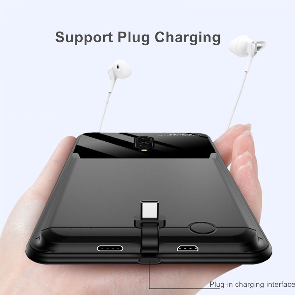Pour OnePlus 7 7 Pro 7T 7T Pro 8 8 Pro 8T boîtier de batterie 10000 Mah chargeur boîtier batterie externe