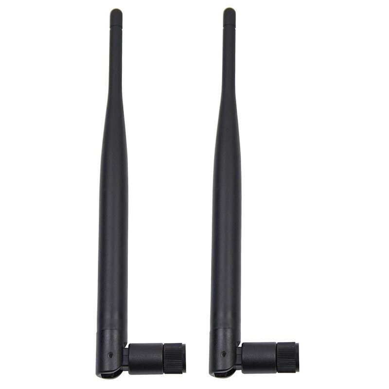 2 x 6 dbi 2.4 ghz 5 ghz dual band wifi rp-sma antenne  + 2 x 35cm u.fl / ipex kabel