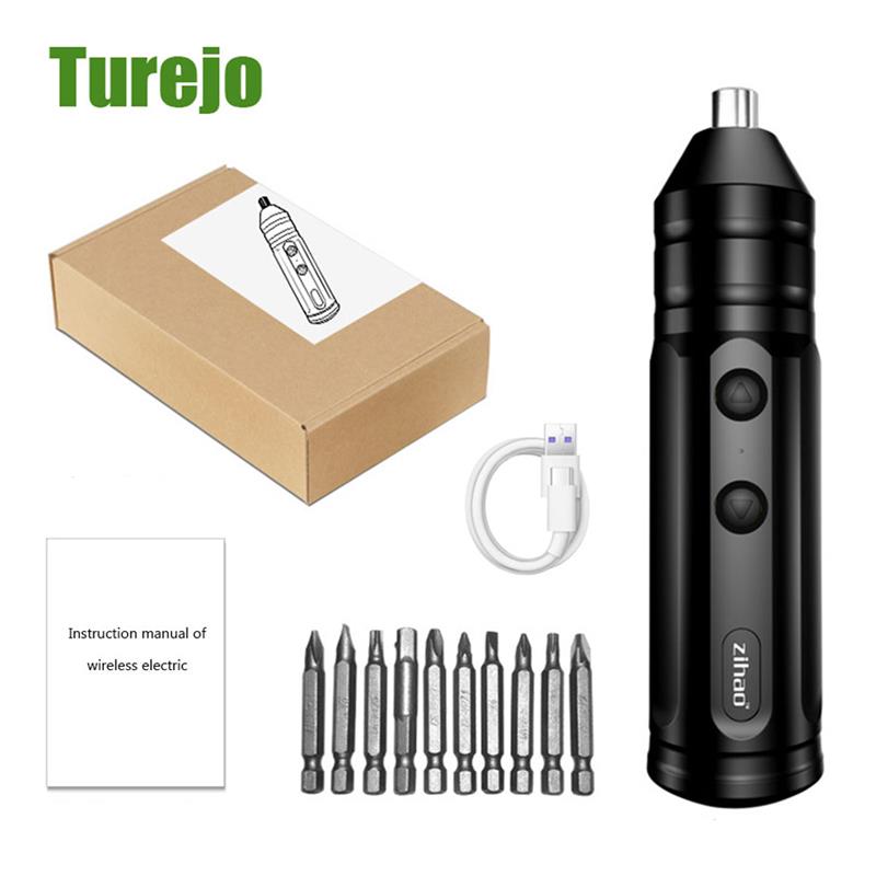 Mini Electric Screwdriver Smart Cordless Automatic Screwdriver Multifunction USB Rechargeable Portable Power Tools Set with Bits