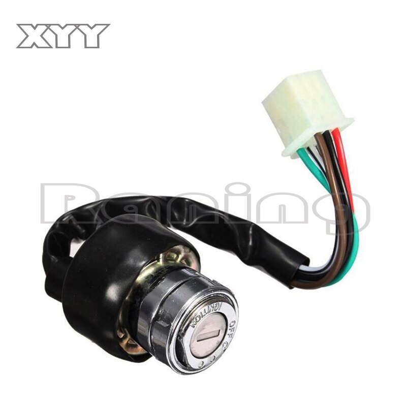 Car Motorcycle Ignition Switch 3 Position 6 Wire With 2 Keys for Harley Yamaha Honda Suzuki Scooter ATV Dirt Bike Go Kart