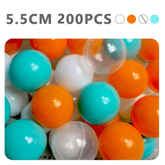 200 Pz/lotto Palline di Plastica Eco-Friendly Palla Colorata Morbido Capretto Swim Pit Toy Sfera Esterna di Acqua della Piscina Ocean Wave Sfera Dia 5.5 centimetri: WJ3254J