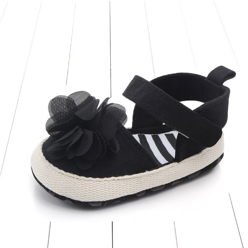 Baby Meisjes Wandelschoenen Prinses Peuter Leuke Baby Strik Bloemen Soft Sole: B / 7-12 Months