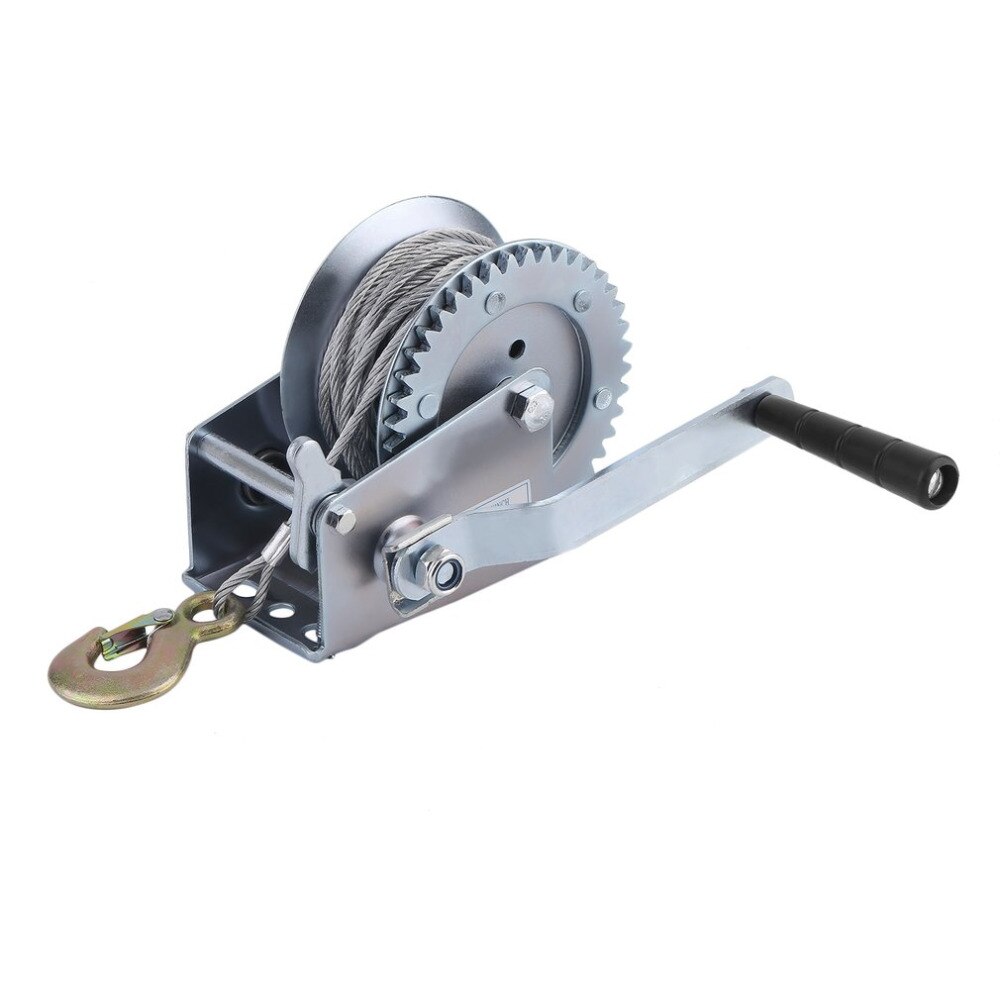 Manual Winch1000lbs Truck Auto Lifting Sling 10M Boat Car Lift Winch Heavy Duty Hand Power Puller Hand Tools