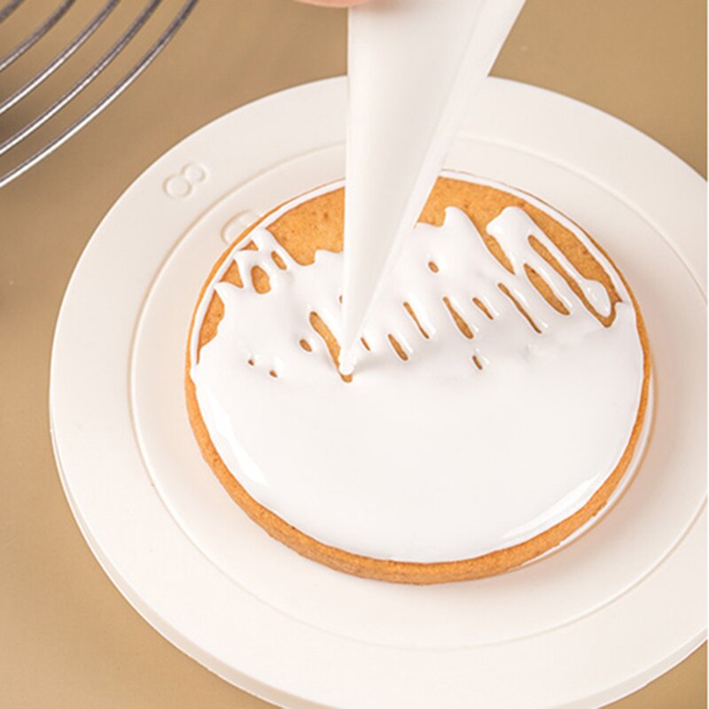 Table rotative pour gâteaux en plastique, Mini plateau tournant pour gâteaux fondants, support à biscuits rotatif, Base antidérapante, outils de cuisine