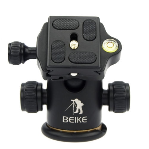 BEIKE Aluminium BK-03 Statief Balhoofd + Quick Release Plate Pro Camera Statief Max belasting 8 kg